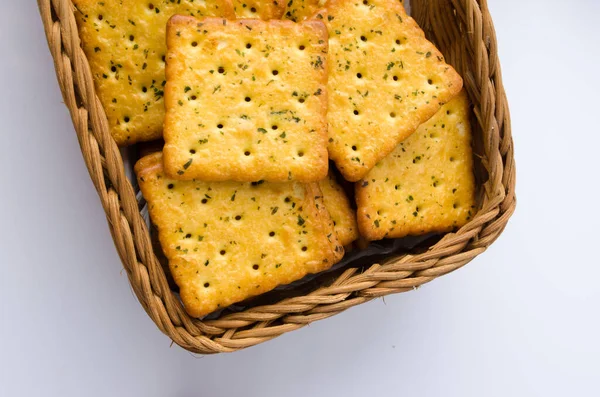 Cracker Stack Basket — Stock Photo, Image