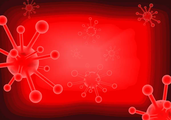 Covid Coronavirus Pandemische Abstrac Achtergrond Vector — Stockvector