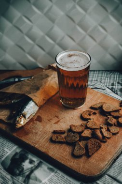 Otantik retro bira ve atıştırmalıklar