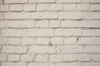 Arkaplan için Beyaz Boyalı Tuğla Duvar