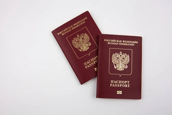 Paspor Rusia Untuk Perjalanan Luar Federasi Rusia Stok Foto Bebas Royalti