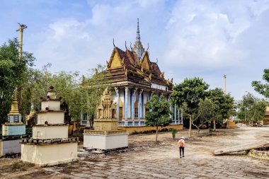 An Giang, Vietnam 'da bir Khmer tapınağı..