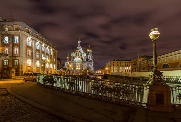 Alba San Pietroburgo Russia Crepuscolo San Pietroburgo — Foto Stock