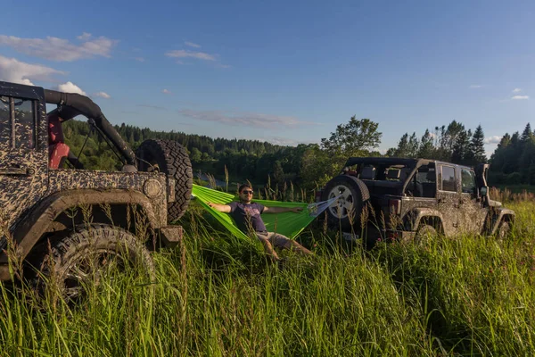 Campingové vozy Jeep Wrangler — Stock fotografie