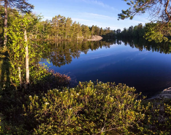 Early morning on lake Ladoga — Stock Photo, Image