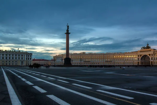 Alba San Pietroburgo Russia Crepuscolo San Pietroburgo — Foto Stock