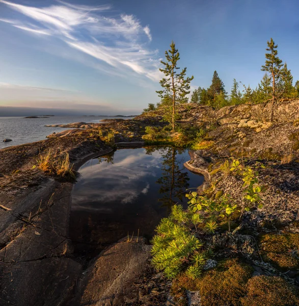 Het Ladogameer. Karelië. Rusland — Stockfoto