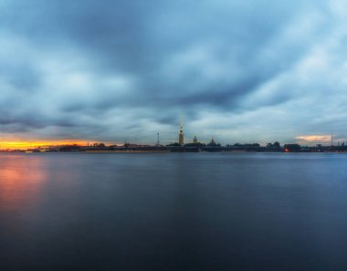 Saint Petersburg güzel gün batımı