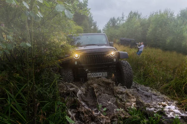 Jeep Wrangler orman yolu ile