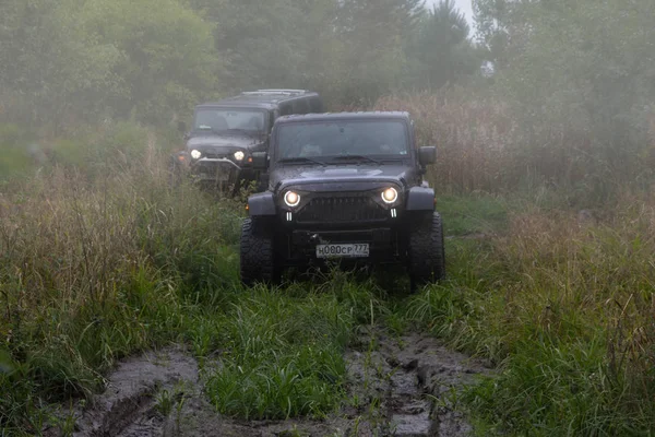 Jeep Wrangler orman yolu ile