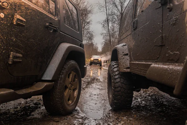 2017 Região Leningrado Rússia Jeep Wrangler Rubicon Fora Estrada Wrangler — Fotografia de Stock