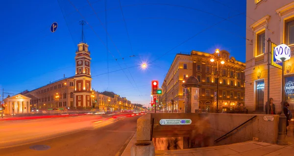 San Petersburgo Rusia Marzo 2018 Torre Ciudad Duma Perspectiva Nevsky — Foto de Stock