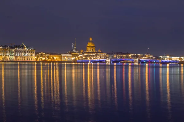 Widok Most Pałacu Sankt Petersburgu Rosja — Zdjęcie stockowe