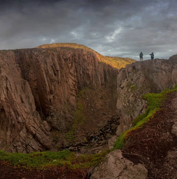 Cascade Sur Les Rives Mer Barents Teriberka Russie Images De Stock Libres De Droits