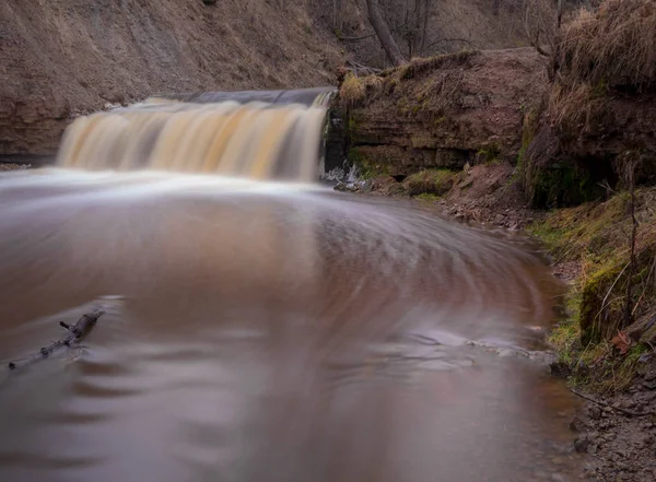 Cachoeira Sablinsky Região Leningrado Rússia — Fotografia de Stock