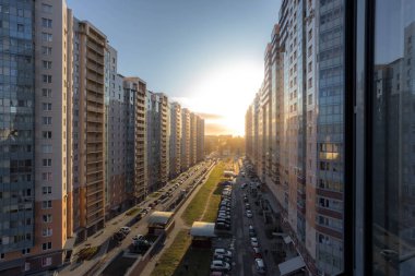 Saint Petersburg 'da modern yerleşim yeri. Rusya