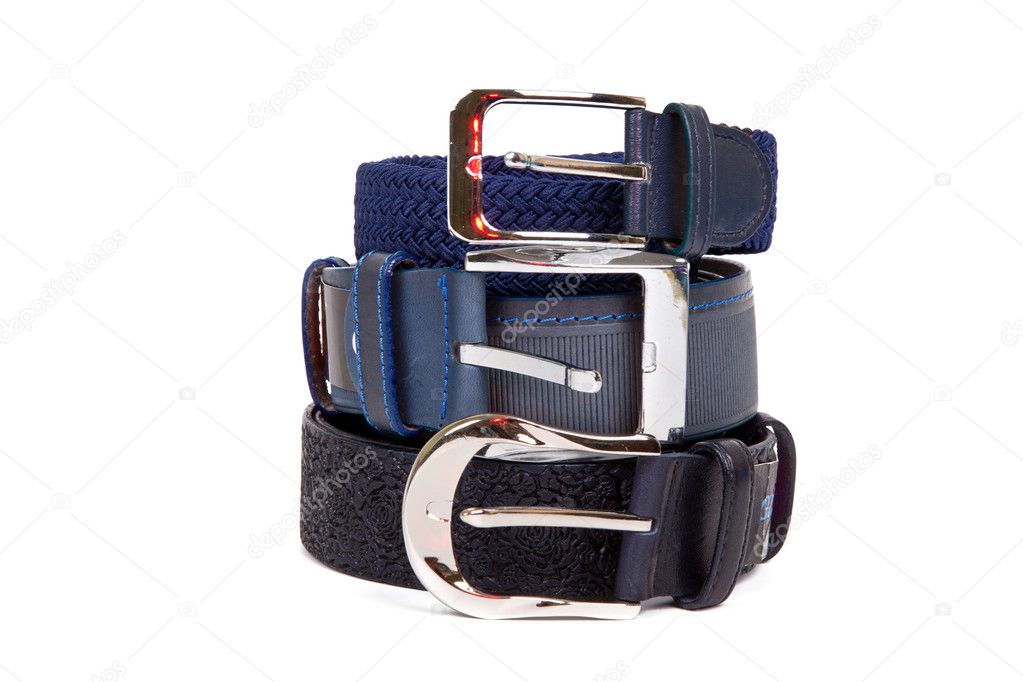 Leather belt for men