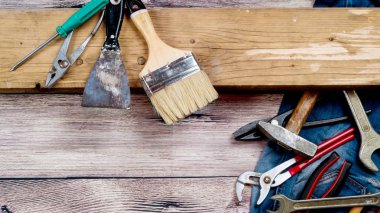 İnşaat ve onarım ahşap zemin için Araçlar