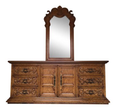 Beyaz arkaplanda izole edilmiş çekmeceler