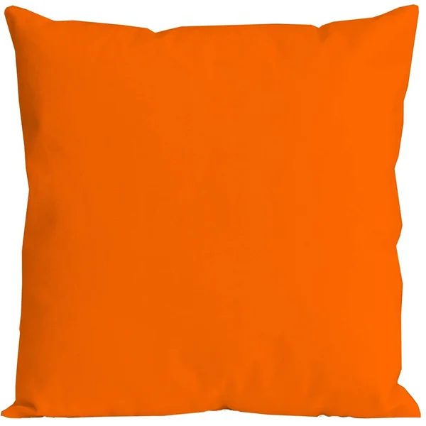 Gros Plan Oreiller Orange Sur Fond Blanc — Photo