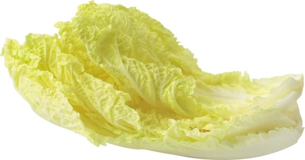Fresh Green Lettuce Leaf Isolated White Background — Stock Photo, Image