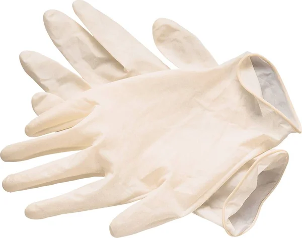 Gants Médicaux Isolés Sur Fond Blanc — Photo