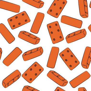 Kusursuz, arka plan, tuğla. Vektör illüstrasyon düz tasarım.