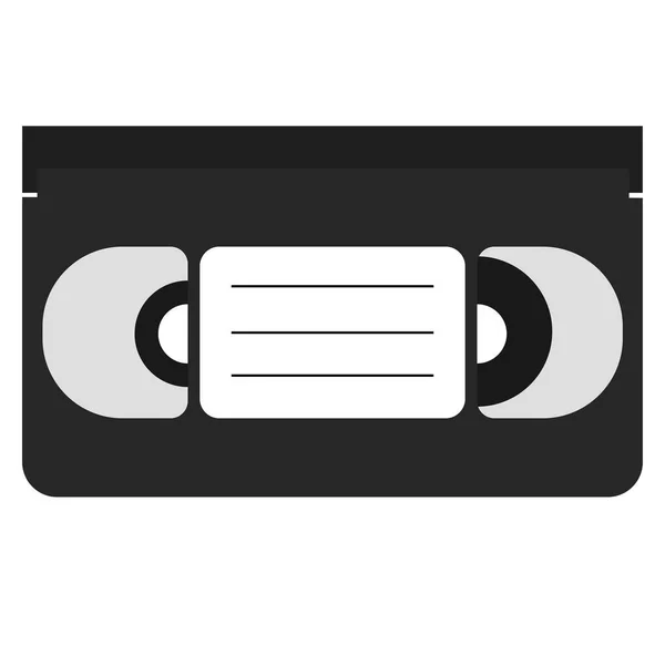 Gráficos Vectoriales Video Cassette Diseño Plano — Archivo Imágenes Vectoriales