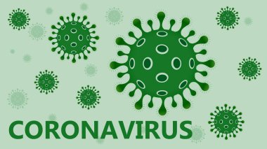 COVID 19 yeni Coronavirus Vektör İllüstrasyonu