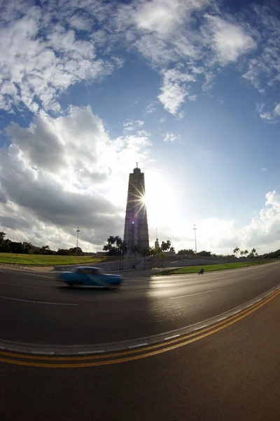 Hawana Pomnik Jose Martiego Placu Rewolucji — Zdjęcie stockowe