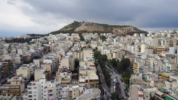 Aerial Footage Athens Greece — Stock Video