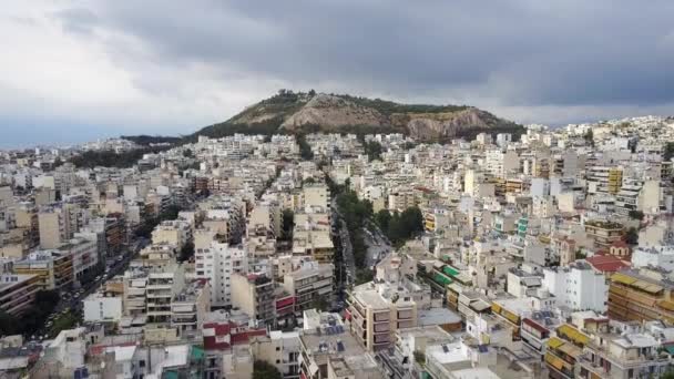 Letecké Záběry Atény Řecké — Stock video