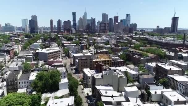 Jersey City New Jersey Hava Görüntüleri — Stok video