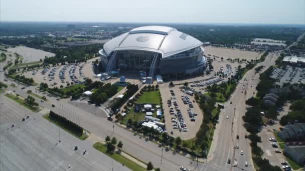 Antenna Att Stadio Cowboys Dallas Texas — Video Stock