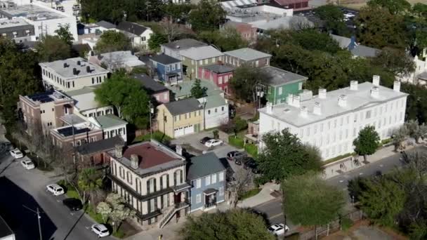 Video Savannah Aerial Downtown — Vídeos de Stock