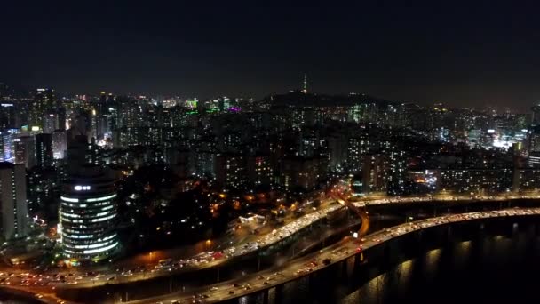 Corea Del Sur Ciudad Aérea — Vídeo de stock