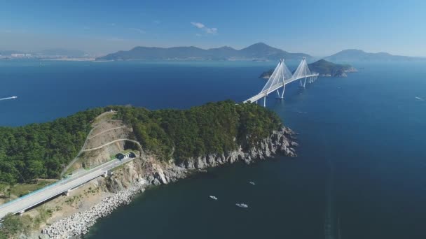 South Korea City Aerial — Stock Video