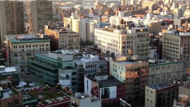 Aerial Bowery Nyc — Stock Video