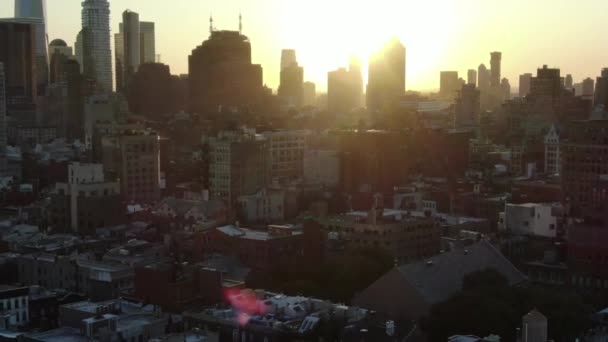 Aerial Bowery Nyc — Stock Video