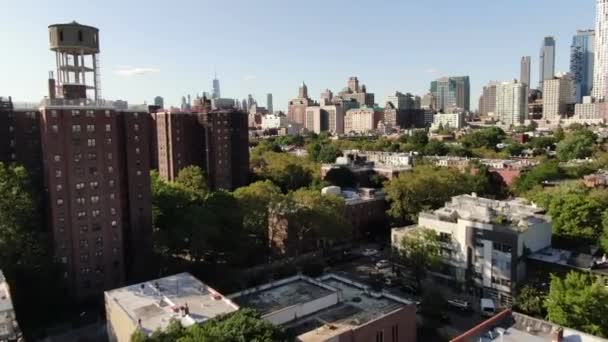 Antenn Från Brooklyn New York — Stockvideo