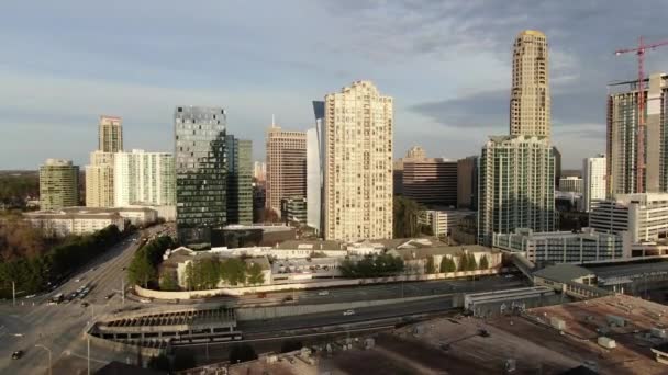 Atlanta Georgia Daki Buckhead Anteni — Stok video