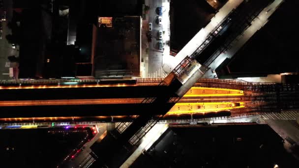 Aérea Bushwick Brooklyn Por Noche — Vídeos de Stock