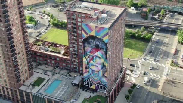 新泽西市公寓的空中楼阁 — 图库视频影像