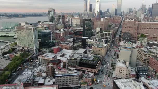 纽约市中心的空中 — 图库视频影像