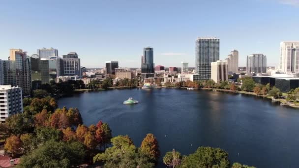 Antena Centro Cidade Orlando — Vídeo de Stock