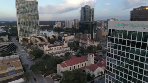 Antenne Der Innenstadt Von Orlando — Stockvideo