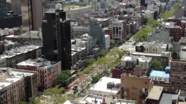 Manhattan 'ın aşağı doğu tarafının havalanması.