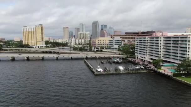 Antenne Van Het Centrum Tampa Florida — Stockvideo