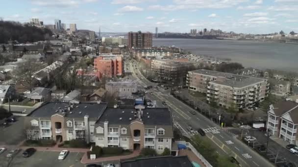 Edgewater New Jersey Anteni — Stok video