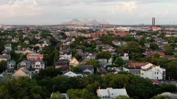 Antena Rua Revista Nova Orleans Louisiana — Vídeo de Stock